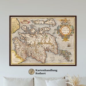 Historical map of Scotland around 1609