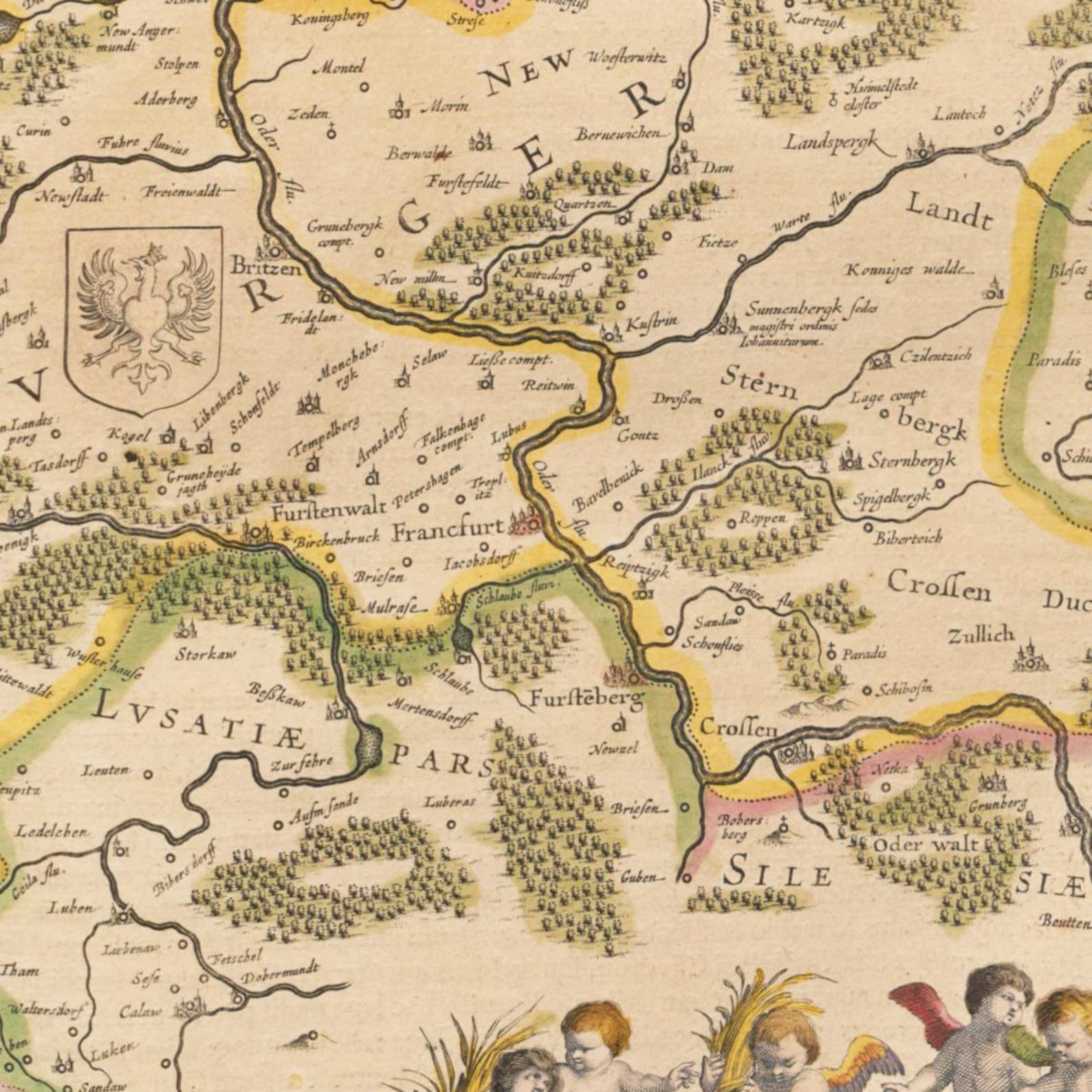 Historische Landkarte von Brandenburg um 1635 Nachdruck der  Etsy