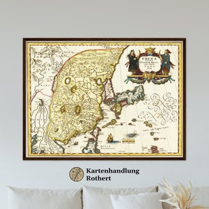 Historical map of China around 1636