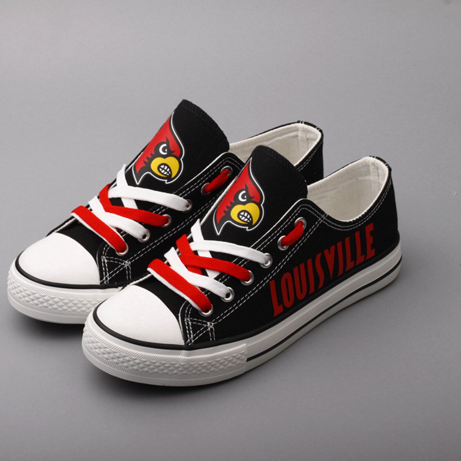 Louisville Cardinals Low Top Shoes Shoes for NCAA fans Etsy