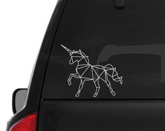 Geometric Unicorn Decal Free Shipping Vinyl Decal Custom Decal Car Sticker Custom Laptop Decal