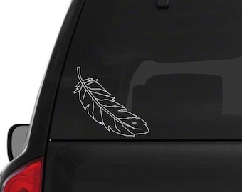 Feather Decal Free Shipping Vinyl Decal Custom Decal Car Sticker Custom Laptop Decal