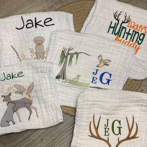 Personalized Baby Burp Cloth, Baby Boy Burp Cloth, Burp Cloth Set, Baby Shower Gift, Baby Boy Monogrammed Burp Cloth, Monogrammed Burp Cloth