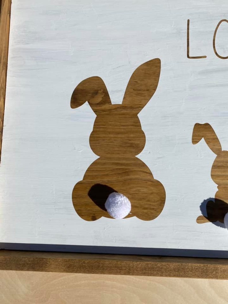 Farmhouse Sign Home Decor Wood work Easter Wood Love Your Buns Easter Sign Farmhouse Sign