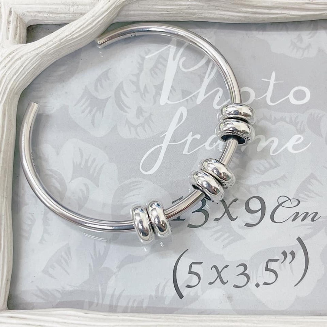 【新品】PRY シュウト Silver Hook Bangle [narrow] 925 Sterling Silver 2-tone Vintage Hook and Eye Bangle