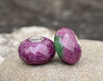 Ruby Zoisite Bead Fit All Popular Bracelet