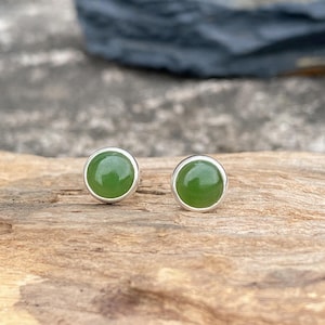 Jade Earrings Silverl, Natural High-quality Russia Jade, Earrings For Women, Genuine Jade Jewelry Gift for Her, Earrings For Mom