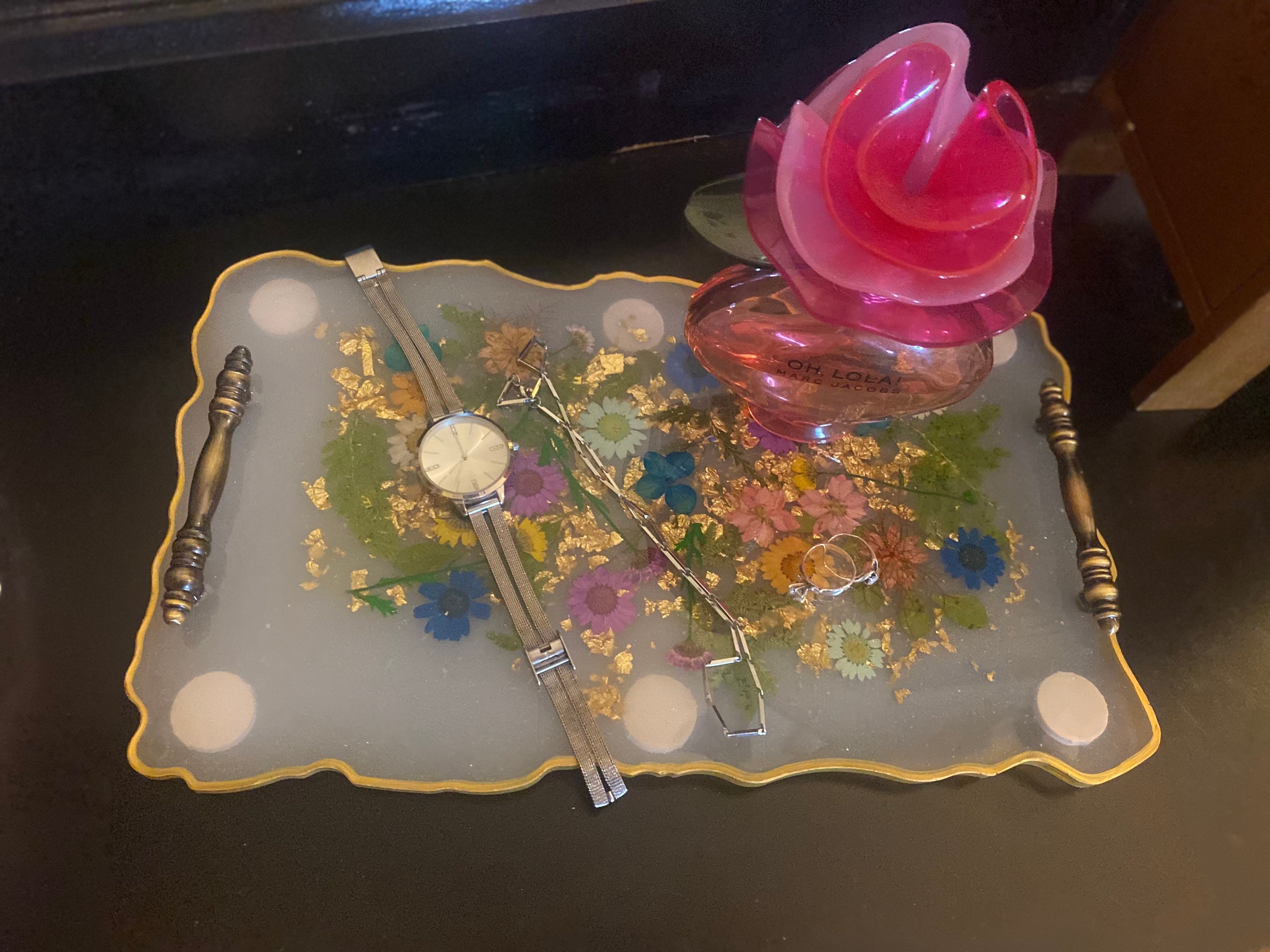 Spring Flowers Resin Tray. Etsy