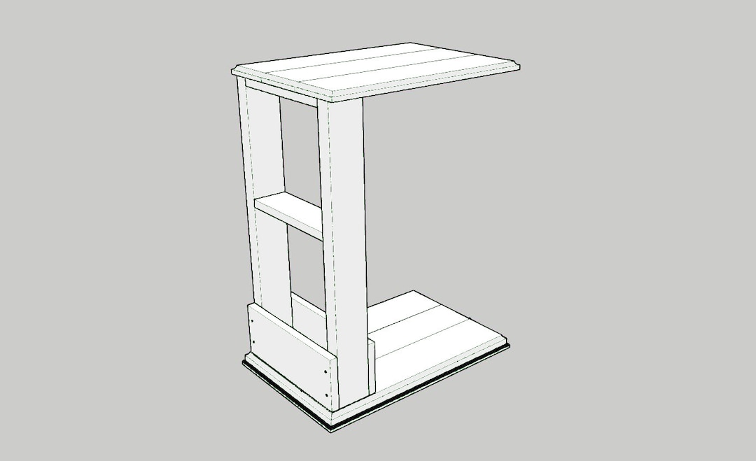DIY Sofa Arm Table Build Plan PDF, Beginner Carpentry - Etsy