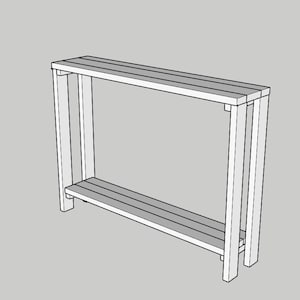 Build Plans PDF Sofa Table, DIY Console Carpentry plans, Printable living room furniture plans, Beginner DIY Woodworking Plans, Table Plans