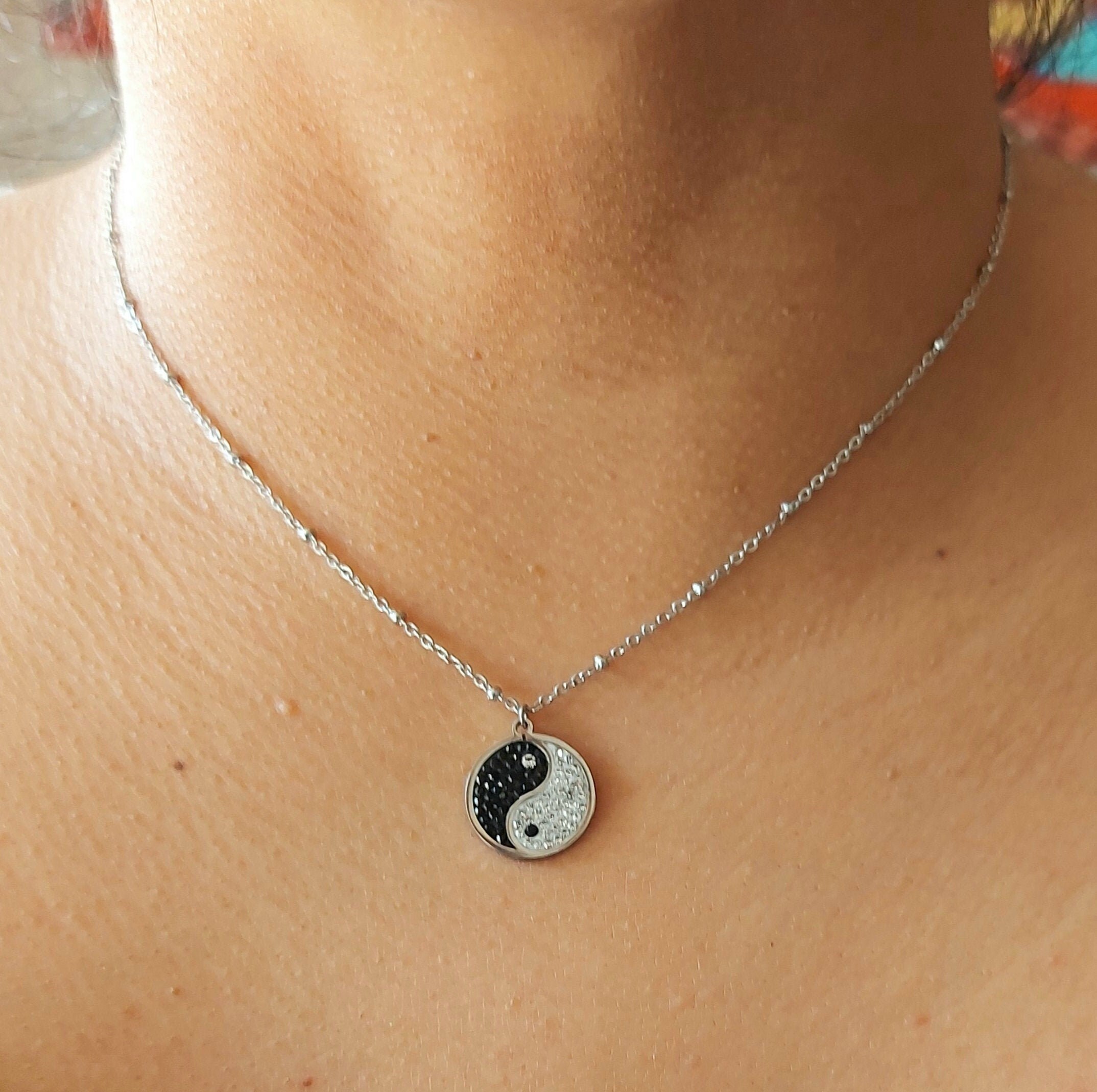 Colgante de ying yang collar yinyan Etsy