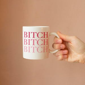 Taza de perra atrevida y divertida - Taza de café de perra divertida - Taza de café de coño única - Regalo peculiar para amigos - Taza de perra divertida - Taza de té ingeniosa y atrevida