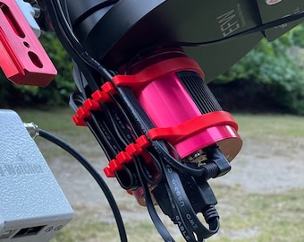 Kabelorganizer voor ZWO-camera's met een diameter van 78 mm, 86 mm of 90 mm: ASI2600MM/MC, ASI294MM, ASI533MM, ASI1600MM, ASI183MM, ASI6200MM/MC, enz.