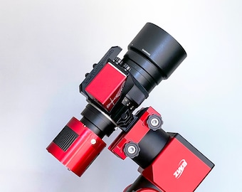 Sistema de montaje de objetivo Rokinon Samyang de 135 mm con opciones de EAF y riel de agarre
