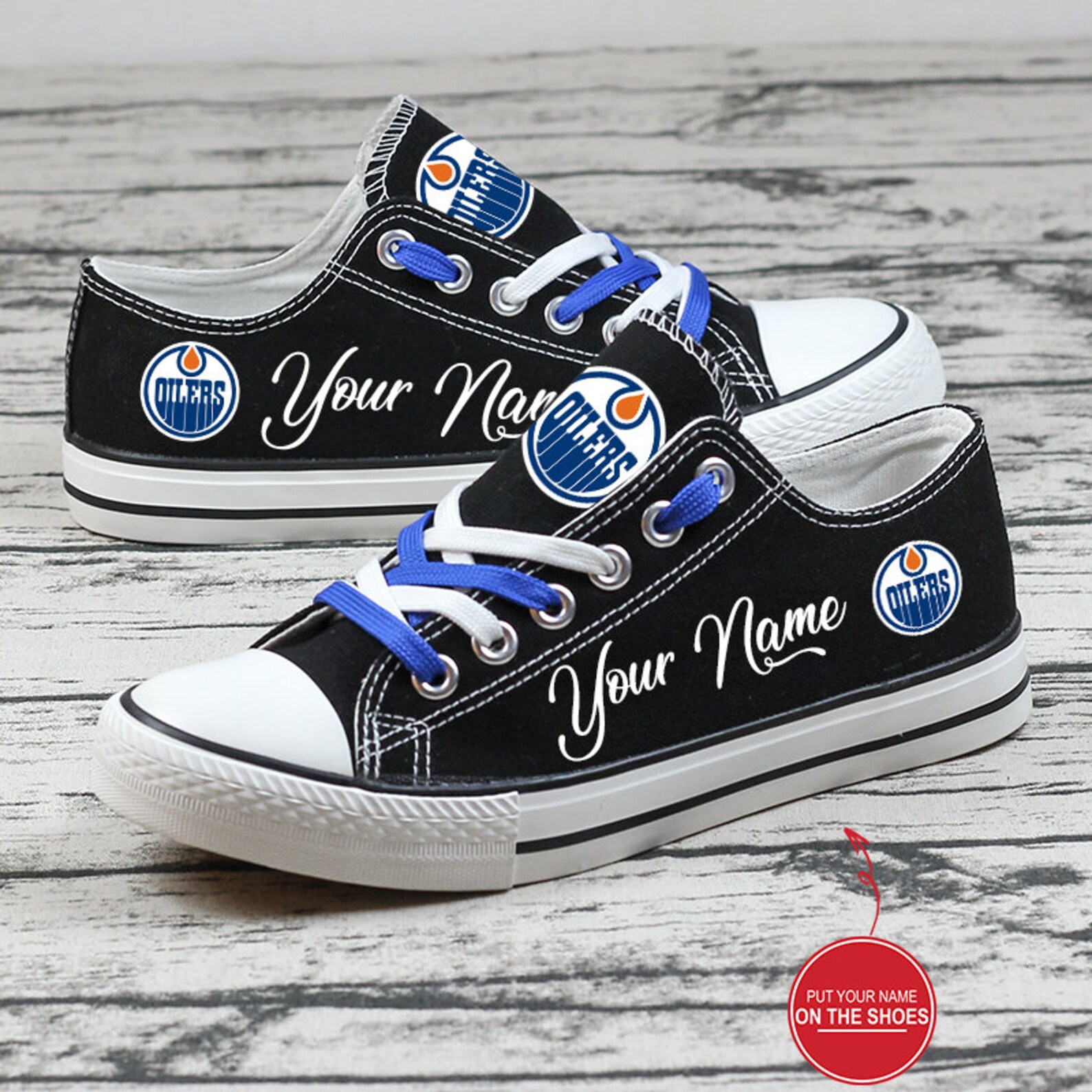 Edmonton Oilers Personalized Custom Name Low Top Best gifts Etsy
