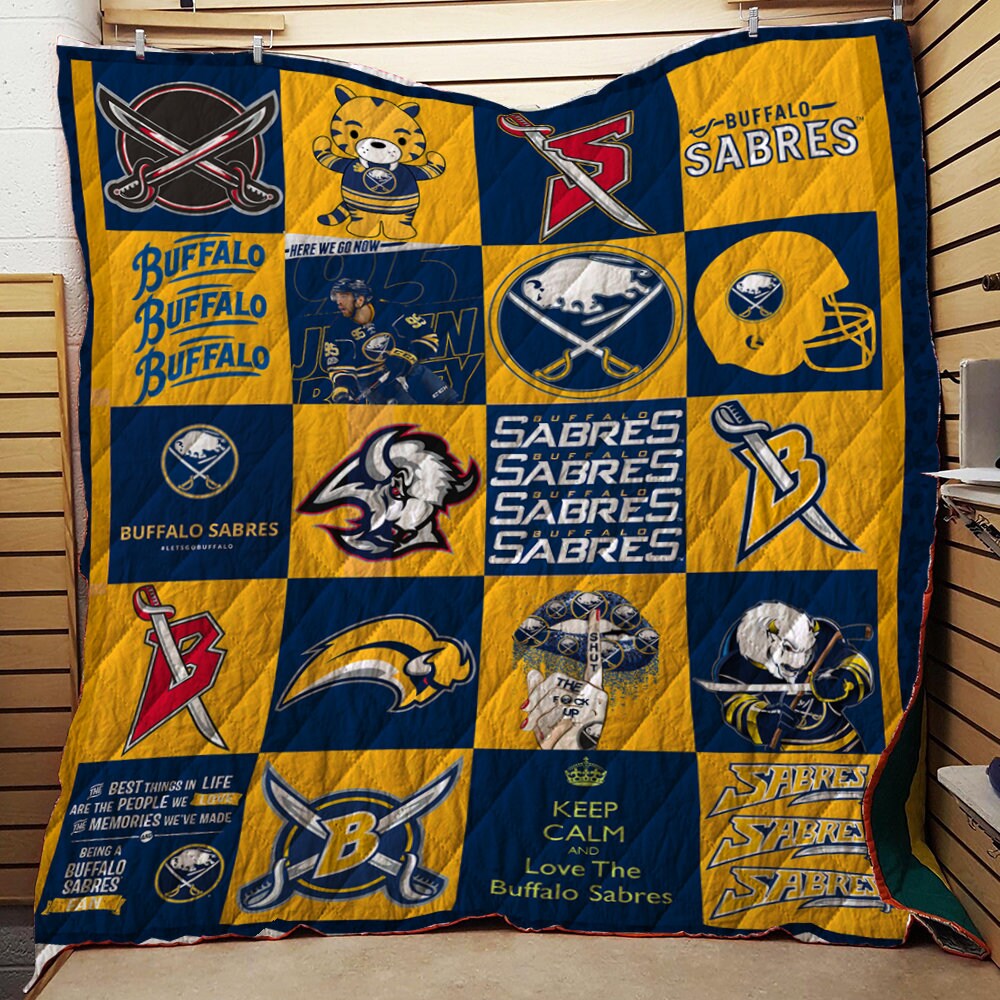 Buffalo Sabres Fleece Blanket Quilt Buffalo Sabres Blanket Etsy