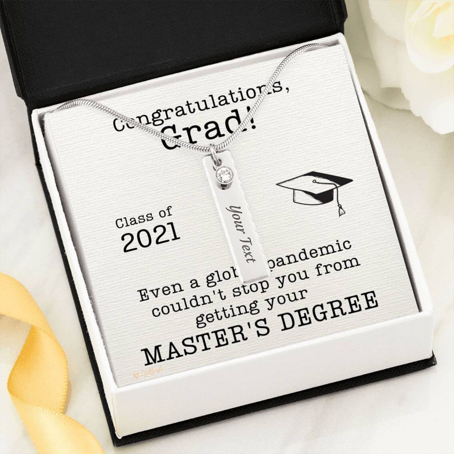 Custom Master's Degree Graduation Gift for Her Masters Etsy