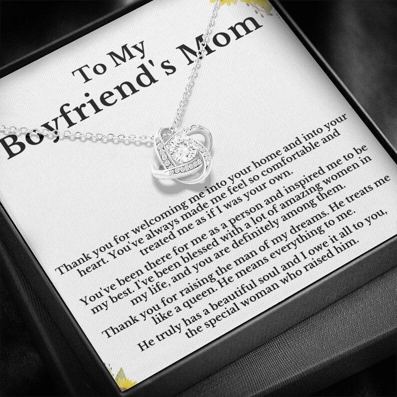 Boyfriend's Mom Gift to My Boyfriends Mom Necklace for Etsy