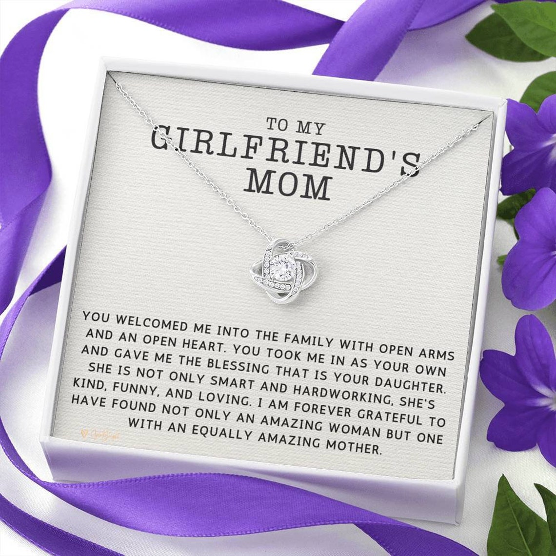 Gift to My Girlfriend's Mom Girlfriend's Mom Necklace Etsy UK