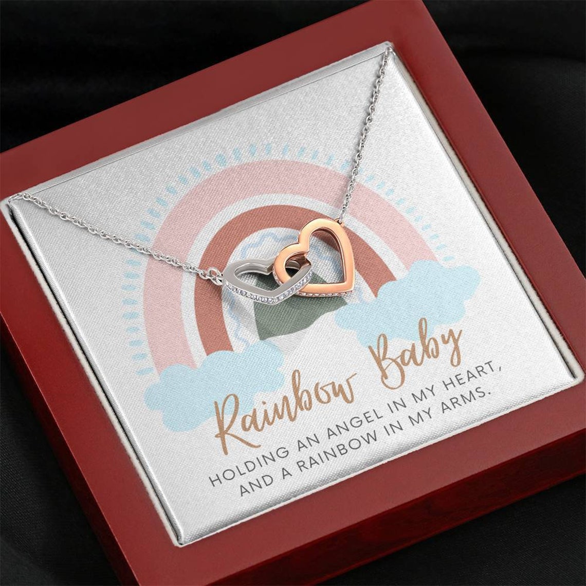 Rainbow Baby Gift Rainbow Mom Gift Rainbow Baby Necklace Etsy