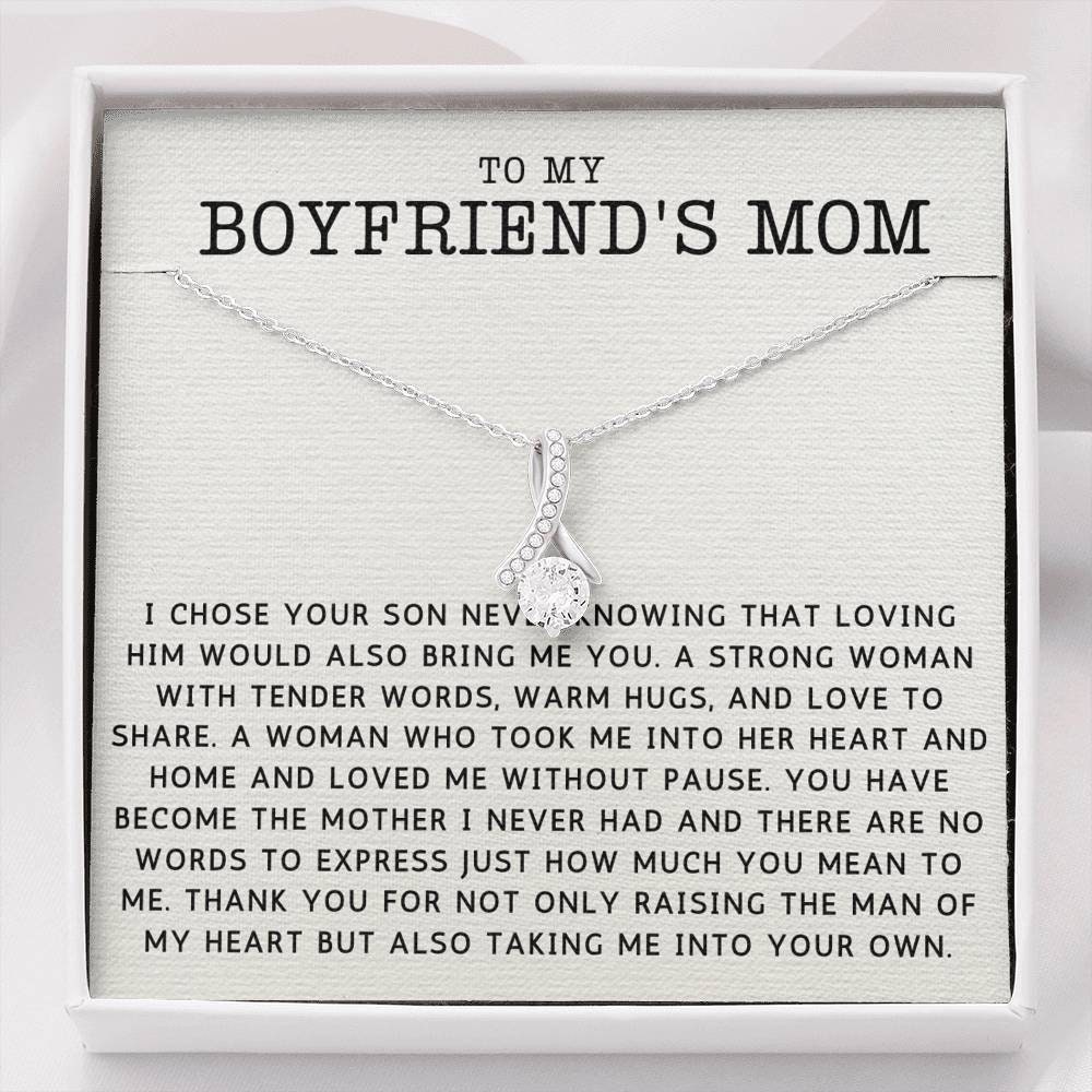Boyfriend's Mom Gift to My Boyfriends Mom Necklace for Etsy