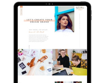 Plantilla de sitio web Showit / Plantilla de sitio web de Blogger / Plantilla de sitio web Showit para entrenador / Sitio web de entrenador / Diseño de sitio web Showit / Fotografía
