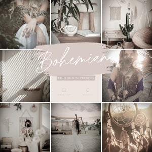 Bohemian Lightroom Presets Bundle | Mobile & Desktop | Adobe Lightroom | Natural Photo Filter | Instagram Blogger| Bright Photo Edit Filter