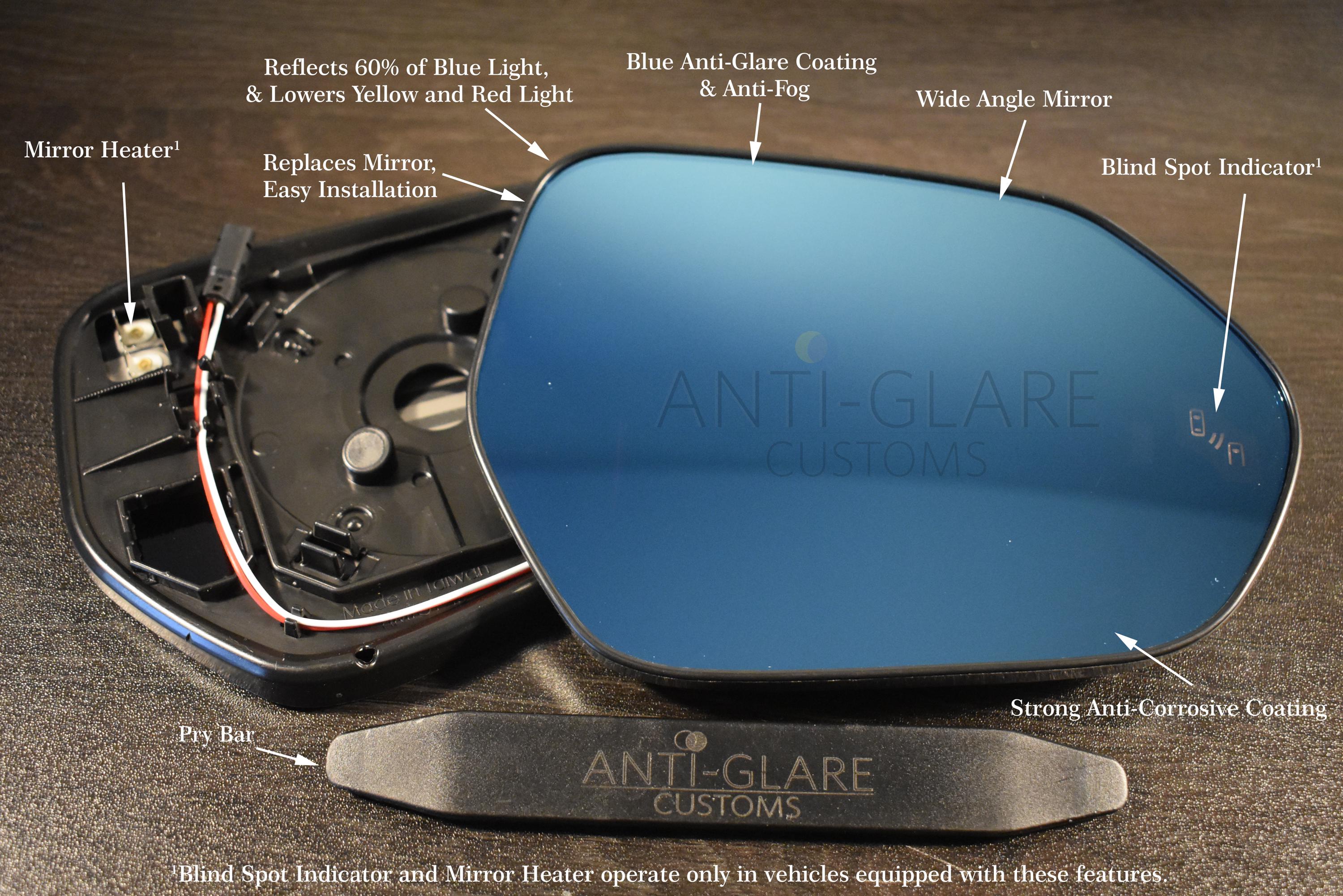 NEW - Toyota Corolla (2019-2025) - Blue Anti-glare Wide-angle
