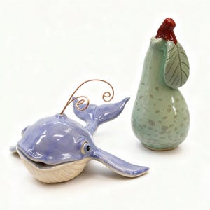 粘土で作るクジラ/梨の彫刻テンプレート（PDFパターン）無料彫刻教室