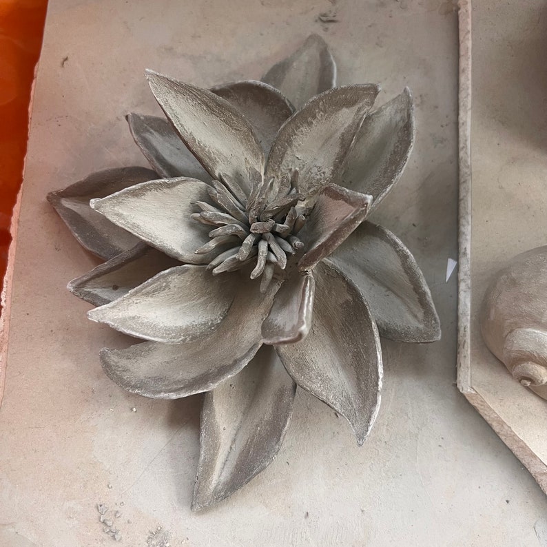 Waterlily Ceramic Sculpture Template for Hand Building in Clay Etsy