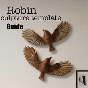 Robin Clay Sculpture Template Hand Building PDF Pattern | Video Class | easy level