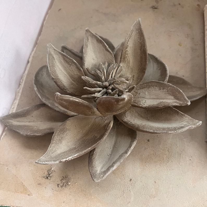 Waterlily Ceramic Sculpture Template for Hand Building in Clay Etsy