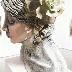 Bust Head Sculpture Template: ceramic/pottery hand building clay (PDF Download)