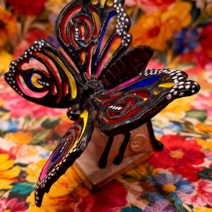 Butterfly Pottery Sculpture Template Pattern MEDIUM level, with video instructions, link in description.