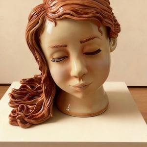 Child's Head Ceramic Bust Sculpture Template: pottery/ceramic hand building clay (PDF Pattern)