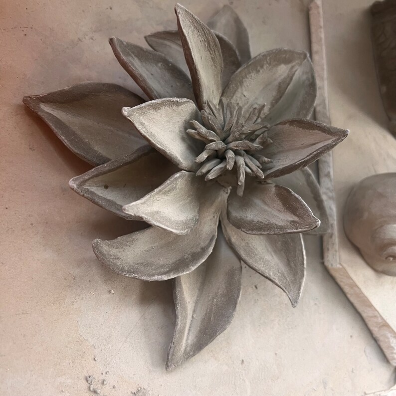 Waterlily Ceramic Sculpture Template for Hand Building in Clay Etsy