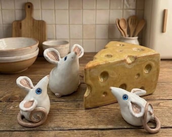 Mouse Pottery Sculpture Template: for hand building. basic level with Video Class (PDF Download)