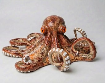 Octopus Keramik Skulptur Vorlage mit Bildhauerkursen (PDF Download)