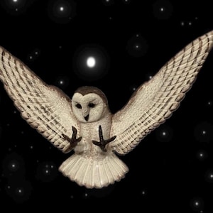 EASY Barn Owl Sculpture Template Pattern. YouTube video instructions link in description.