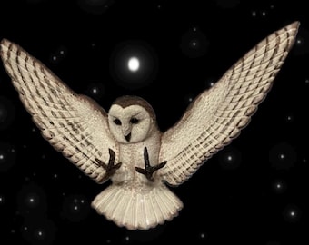 EASY Barn Owl Sculpture Template Pattern. YouTube video instructions link in description.