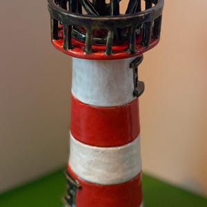 Leuchtturm Keramik Skulptur Schablone zum Handbauen in Ton. Freie Klassen Bild 17