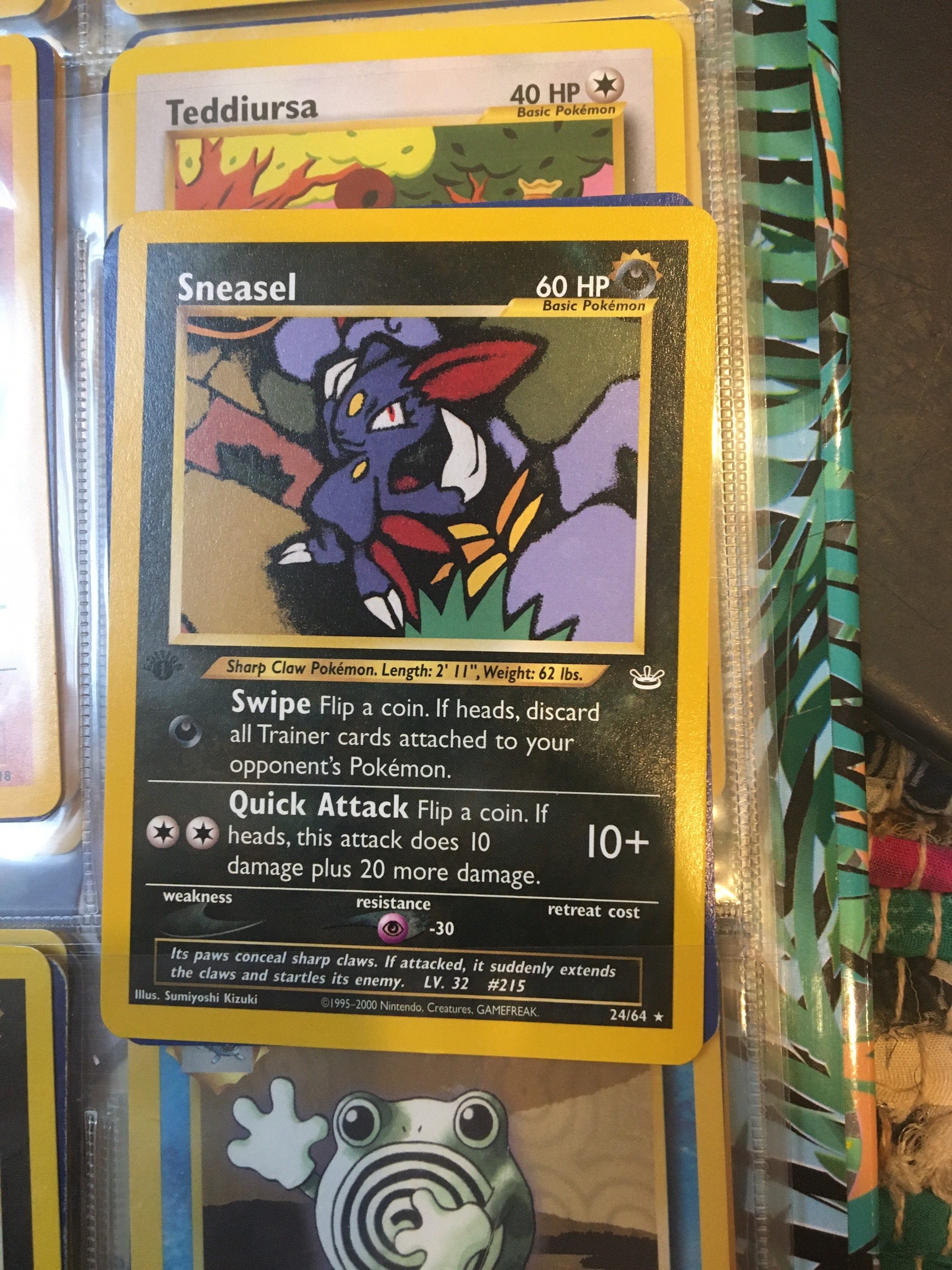 pokemon sneasel card Sneasel (133/193) [Scarlet & Violet: Paldea Evolved] Moderately Played main image 0