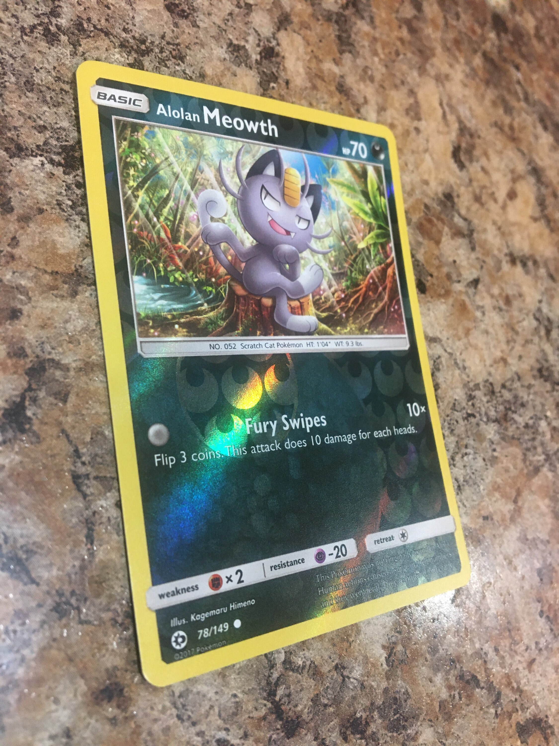 basic alolan meowth pokemon card this attack does 60 more damage during your first turn Alolan Meowth | Dex -