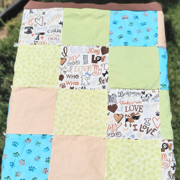 Dog Quilt Blanket, Puppy Blanket, Crate Liner, Dog Bed, Crate Blanket, Quilt Blanket, Dog Cage Cover