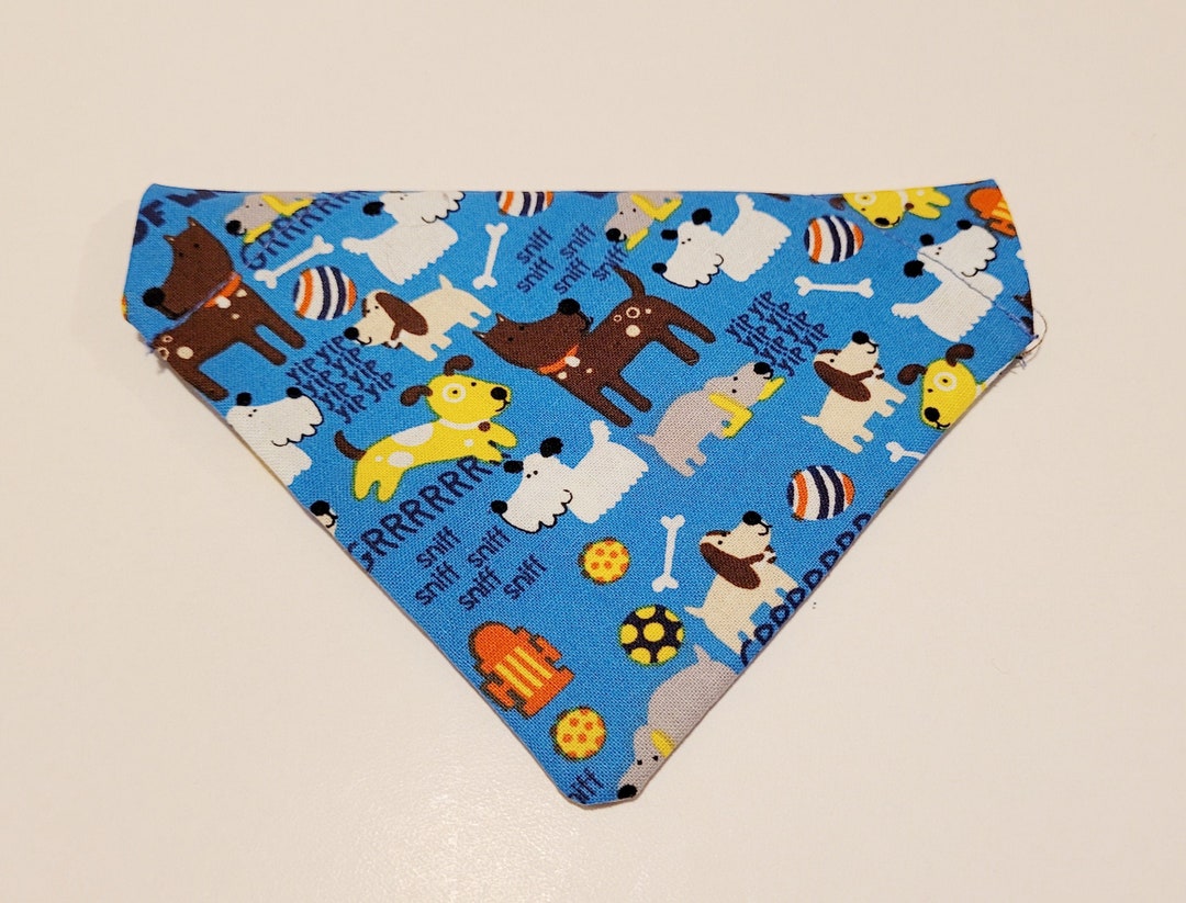 Blue Dog Bandana Blue Cat Bandana Multiple Dog Bandana Over Etsy UK