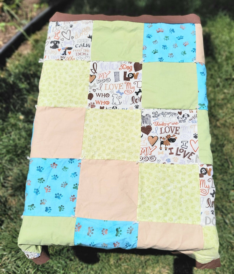 Dog Quilt Blanket Puppy Blanket Crate Liner Dog Bed Crate Etsy