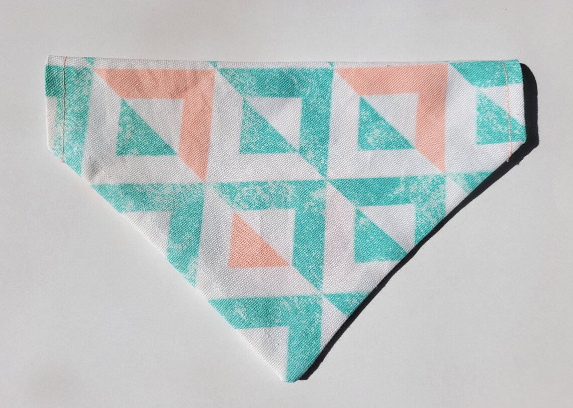 Azteken Hund Bandana Petrol Hund Bandana Pfirsich Hund Etsy