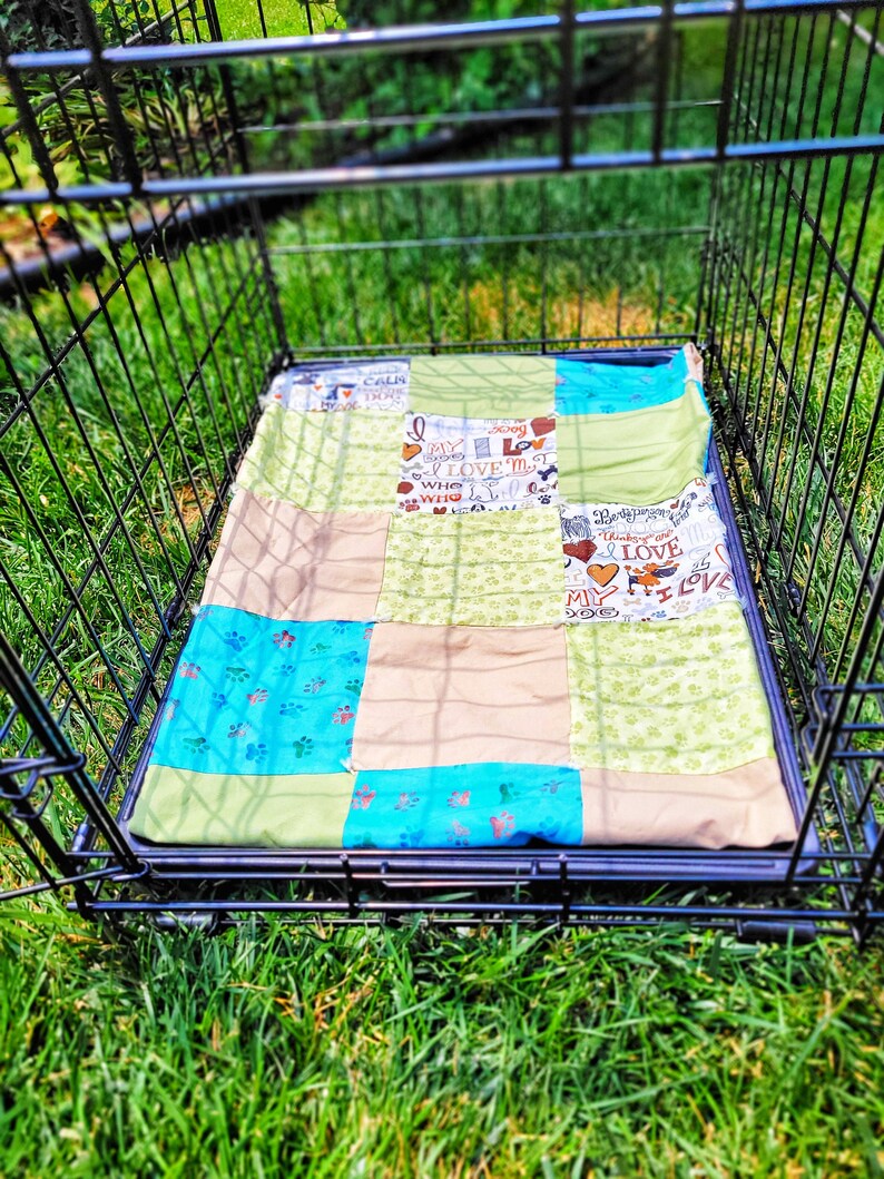 Dog Quilt Blanket Puppy Blanket Crate Liner Dog Bed Crate Etsy