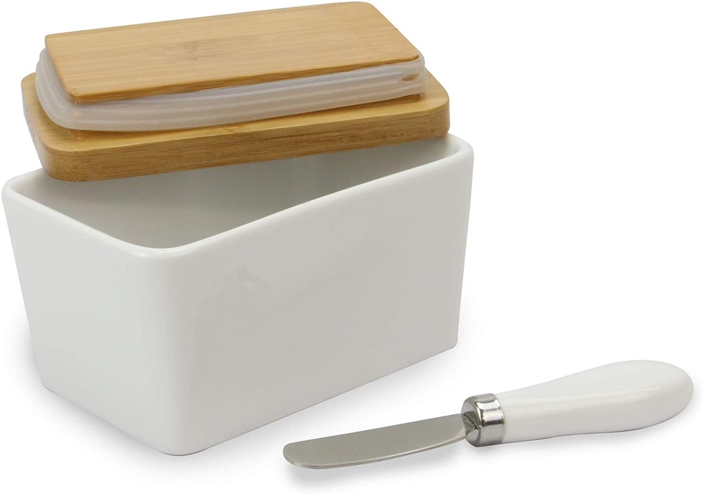 Porcelain Butter Dish with Knife White Butter Dish with Etsy