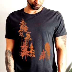 Tree Silhouette Tshirt, Men's Graphic Tee, Mens T Shirts, Mens Tee, Mens Graphic Tshirts, Mens Tshirts